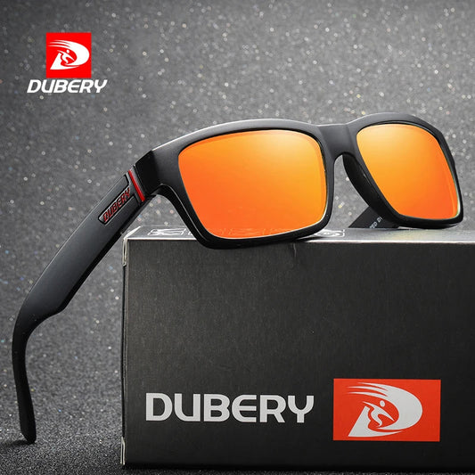 DUBERY Fashion Polarized Sunglasses Men Driving Shades Male Retro Sun Glasses For Men Summer Mirror Square Oculos UV400 D805