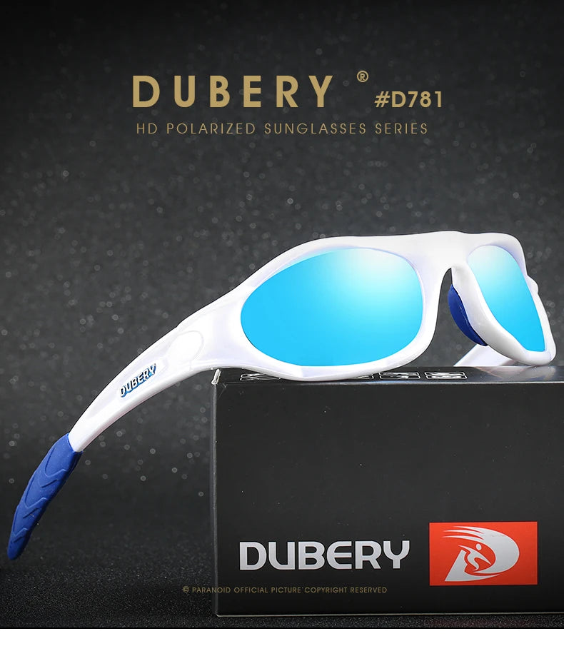 DUBERY Vintage Sunglasses Polarized Men's Sun Glasses For Men UV400 Driving Black Goggles Oculos Male 10 Colors Model 781