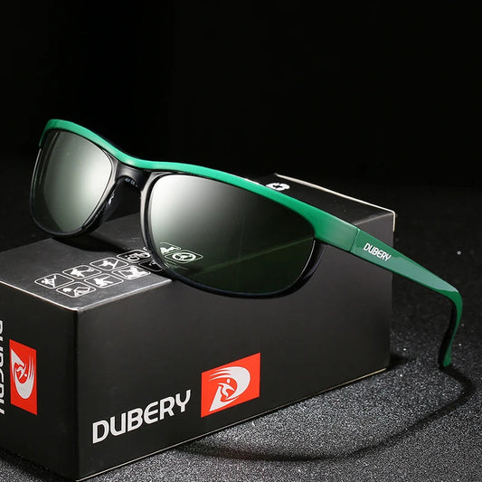 DUBERY Vintage Sunglasses Polarized Men's Sun Glasses For Men UV400 Shades Driving Black Square Oculos Male 10 Colors Model 2027