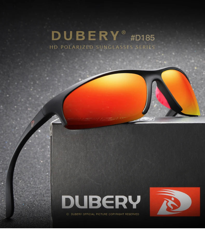 DUBERY Vintage Sunglasses Men's Polarized Driving Sport Sun Glasses Protection Fashion For Men Women Color Mirror UV400 Oculos