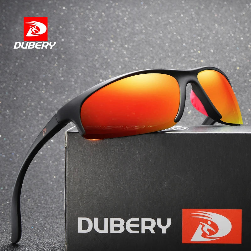 DUBERY Vintage Sunglasses Men's Polarized Driving Sport Sun Glasses Protection Fashion For Men Women Color Mirror UV400 Oculos