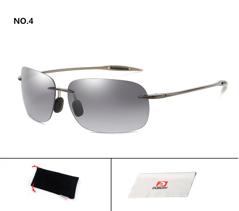 DUBERY Vintage Sunglasses UV400 Men's Sun Glasses For Men Driving Black Square Oculos Male 8 Colors Model D131 C4 D131