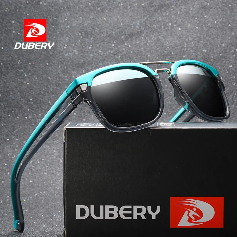 DUBERY Vintage Sunglasses Polarized Men's Sun Glasses For Men Square Shades Driving Black Retro Oculos Male 9 Colors Model 1948