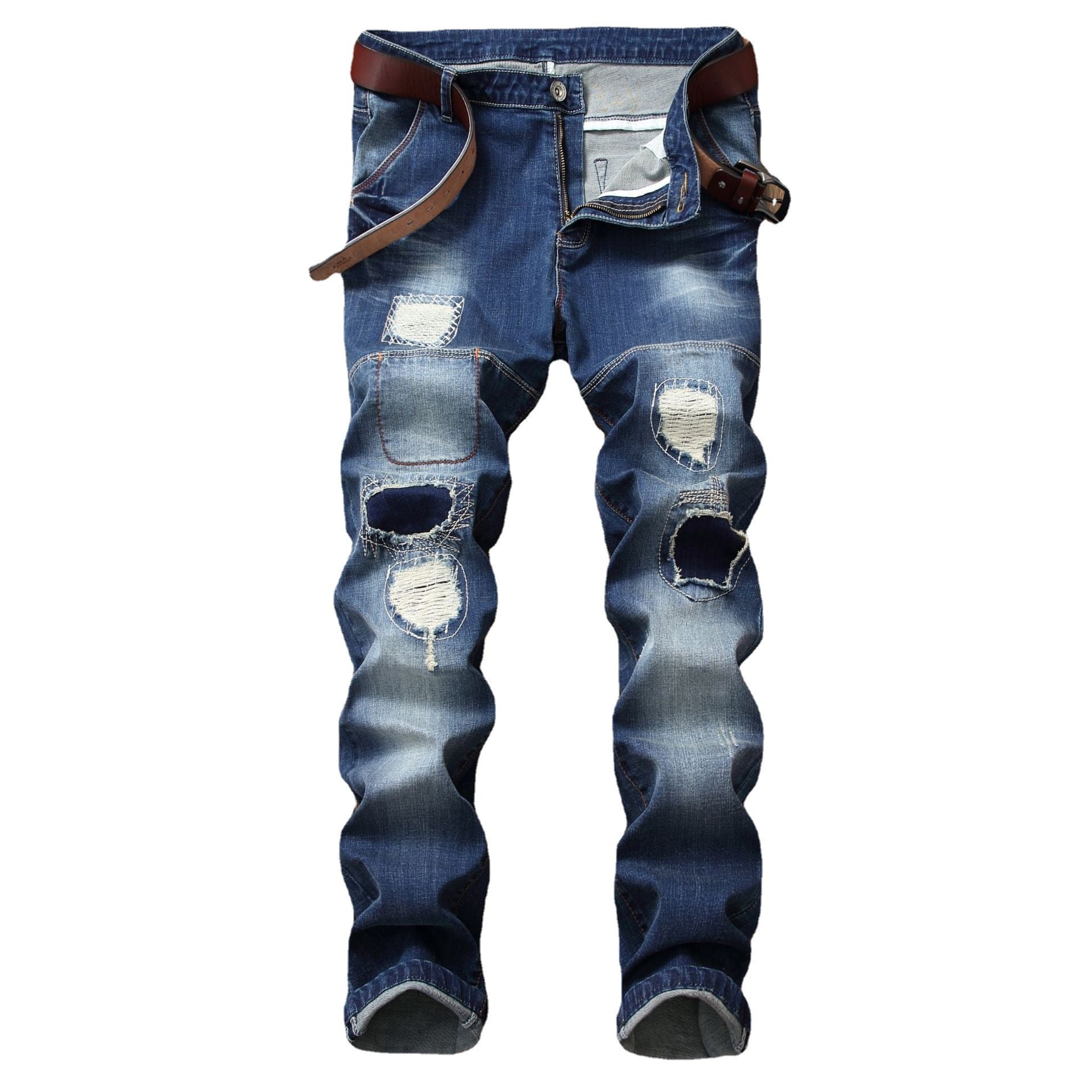 Denim Designer Hole Jeans High Quality Ripped For Men'S Autumn Spring HIP HOP Punk Streetwear