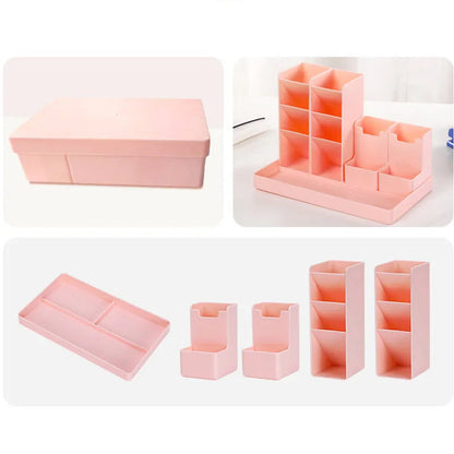 Desk Accessories Organizer Students Pen Holder Pencil Pot Storage Box Desktop Organizer Stand for Pens Office Stationery Case