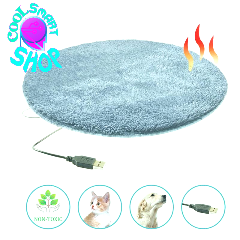 Dog Electric Blanket Warm Dog Bed Mat Indoor Pet Good Thermal Insulation Effect Heating Pads for Cats Dogs with USB Electric Pad