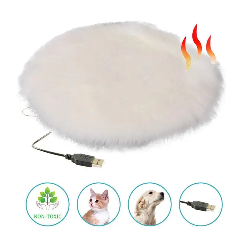 Dog Electric Blanket Warm Dog Bed Mat Indoor Pet Good Thermal Insulation Effect Heating Pads for Cats Dogs with USB Electric Pad