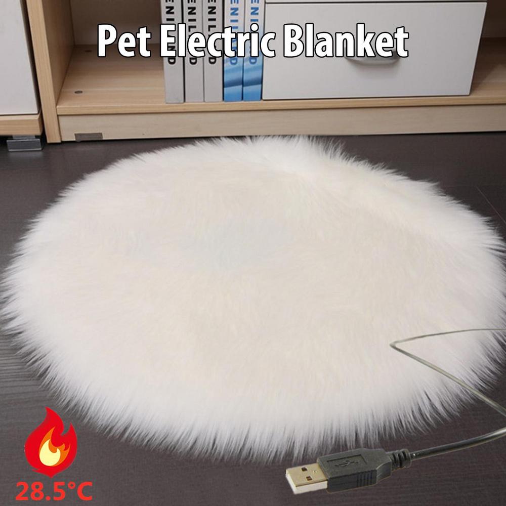 Dog Electric Blanket Warm Dog Bed Mat Indoor Pet Good Thermal Insulation Effect Heating Pads for Cats Dogs with USB Electric Pad