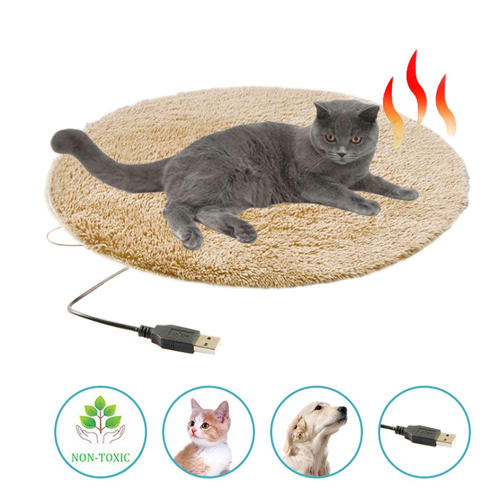 Dog Electric Blanket Warm Dog Bed Mat Indoor Pet Good Thermal Insulation Effect Heating Pads for Cats Dogs with USB Electric Pad