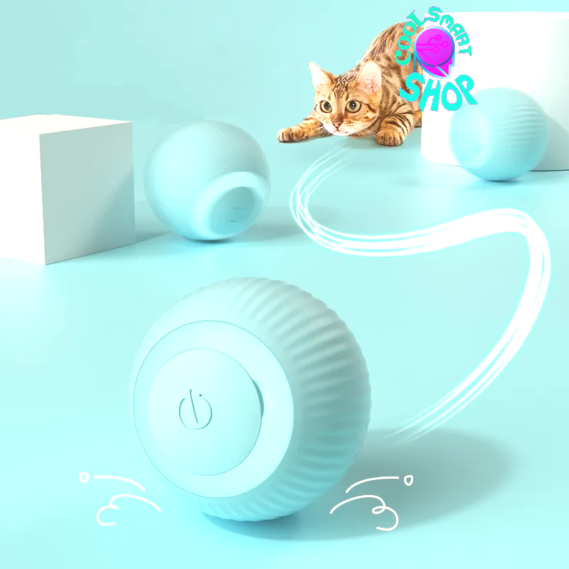 Electric Cat Ball Toys Automatic Rolling Smart Cat Toys Interactive for Cats Training Self-moving Kitten Toys for Indoor Playing