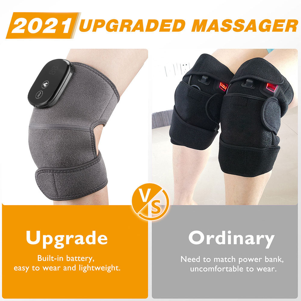 Electric Heating Knee Massager Far Infrared Joint Brace Support Vibrador Back Shoulder Massage Knee Pain Relief Massageador