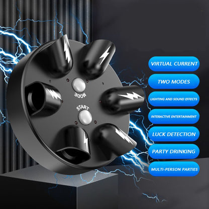 Electric Shock Finger Game - Lucky Finger Lie Detector with Roulette Punishment Props