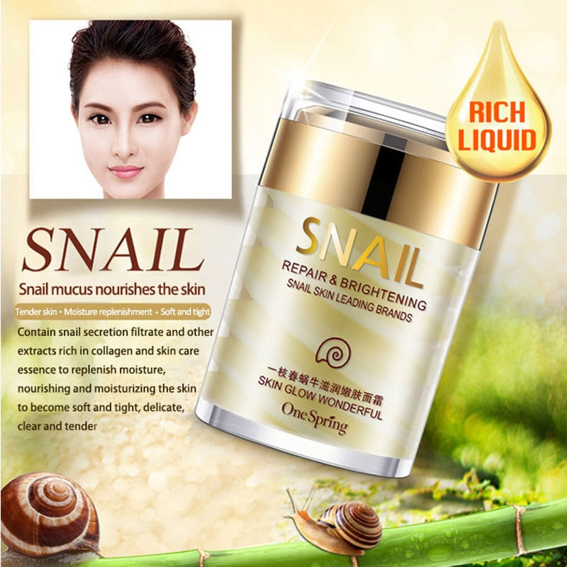 Face Cream Whitening Snail Cream Aloe Vera Anti Aging Anti Wrinkle Nourishing Acne Treatment Moisturizing Repair Skin