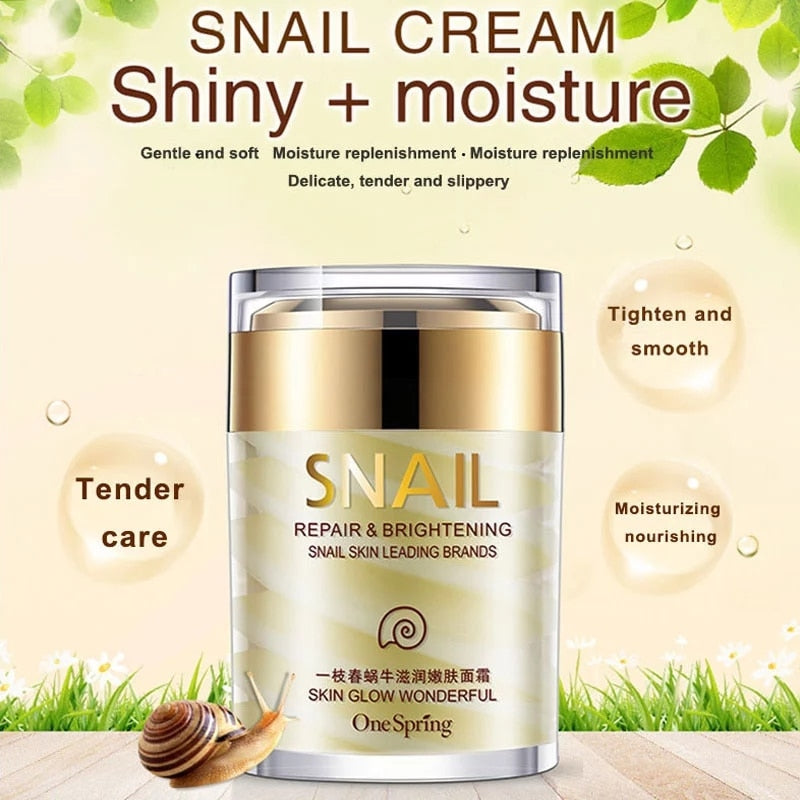 Face Cream Whitening Snail Cream Aloe Vera Anti Aging Anti Wrinkle Nourishing Acne Treatment Moisturizing Repair Skin