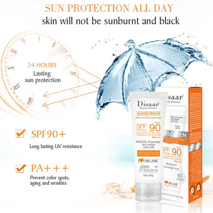 Facial Body Sunscreen Whitening Sun Cream Sunblock Skin Protective Cream Anti Sun Facial Protection Cream SPF 50/SPF 90