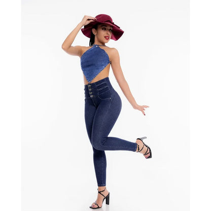 Fashion Thin Leg Elastic Jeans Women High Waist Skinny Denim Pants Oversize Trousers Shaping Butt Lift Jeans