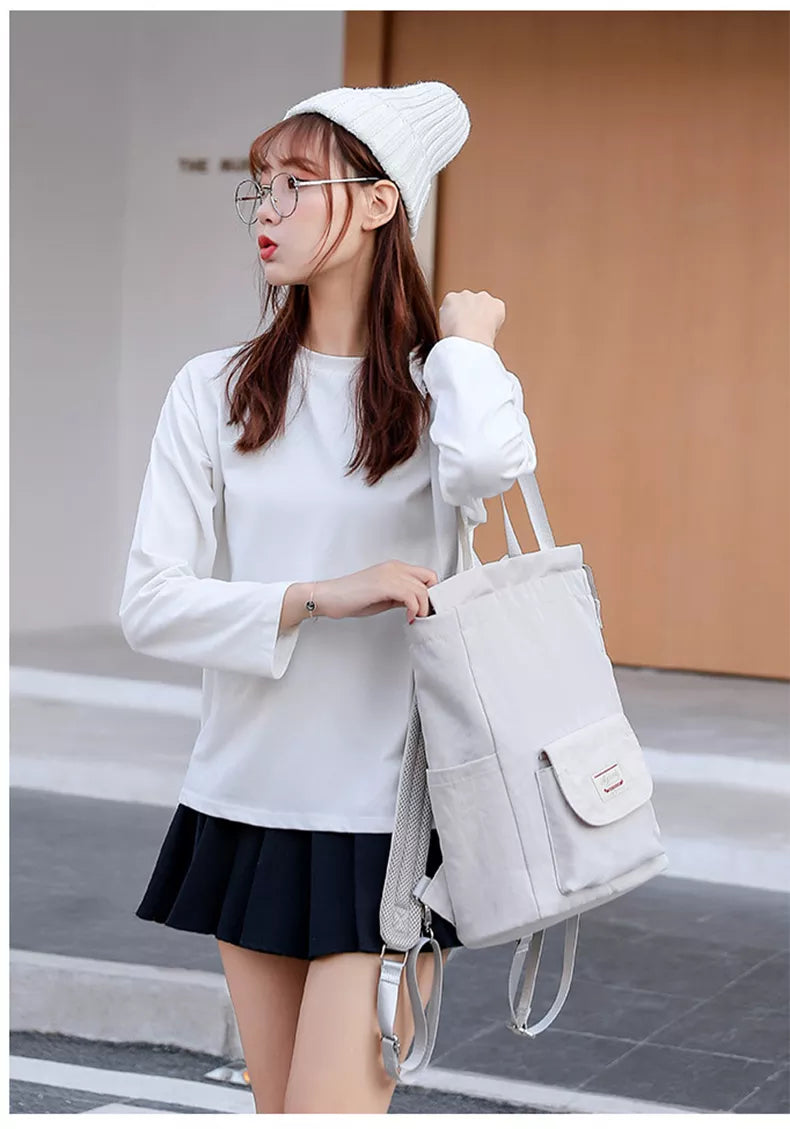 Fashion Women Shoulder Bag For Laptop Waterproof Oxford Cloth Notebook Backpack 15.6 Inch Laptop Backpack Girl Schoolbag