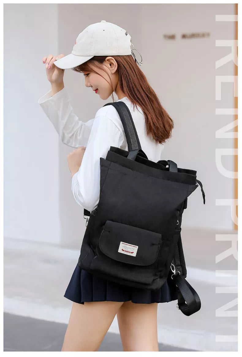 Fashion Women Shoulder Bag For Laptop Waterproof Oxford Cloth Notebook Backpack 15.6 Inch Laptop Backpack Girl Schoolbag