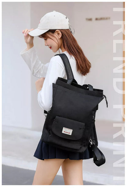 Fashion Women Shoulder Bag For Laptop Waterproof Oxford Cloth Notebook Backpack 15.6 Inch Laptop Backpack Girl Schoolbag