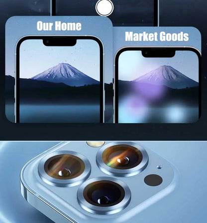 For IPhone 13 14 Pro Max Plus Diamond Metal Camera Protector for IPhone Mini Camera Protector 3PCS/Set Lens Protection Glass