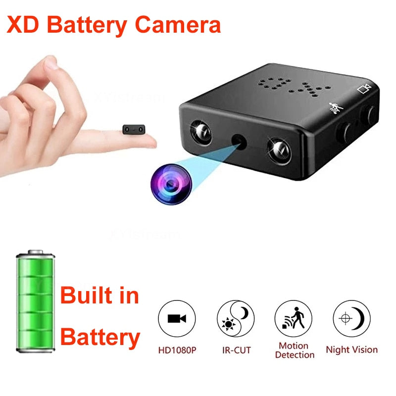 Full HD Mini Secret Camera with Night Vision and Motion Detection