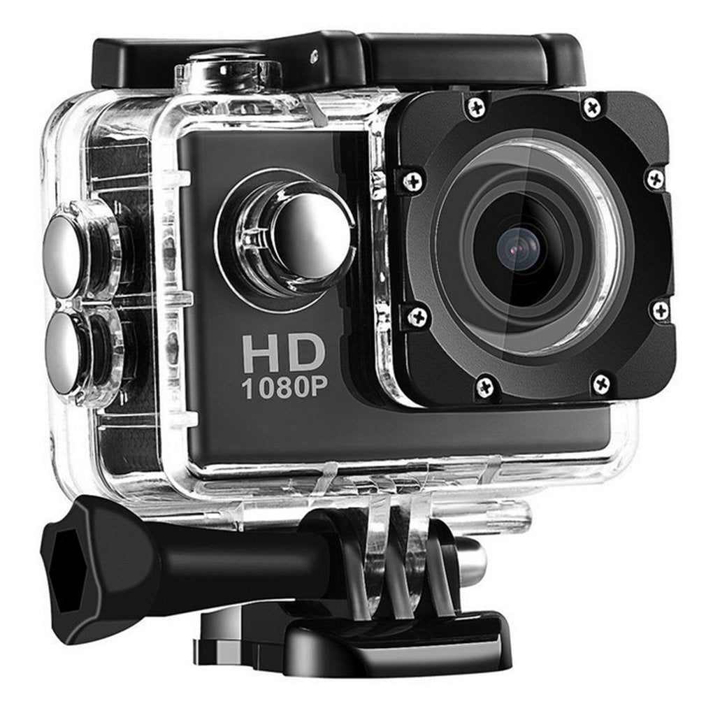 G22 1080P HD Shooting Waterproof Digital Video Camera COMS Sensor Wide Angle Lens Sports Camera For Swimming Diving Camera black