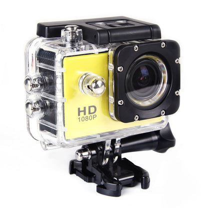 G22 1080P HD Shooting Waterproof Digital Video Camera COMS Sensor Wide Angle Lens Sports Camera For Swimming Diving Camera yellow