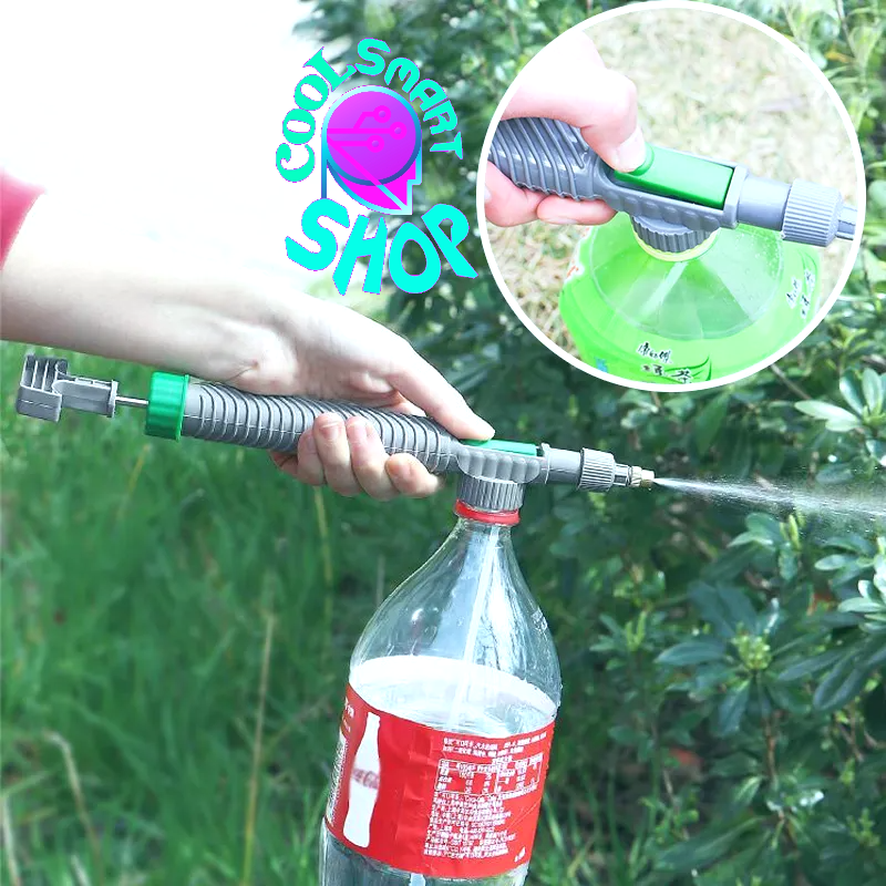 Garden Watering Sprayers Beverage Bottle Watering Can High Pressure Small Manual Pressure Adjustable Spray Head Irrigation Tools