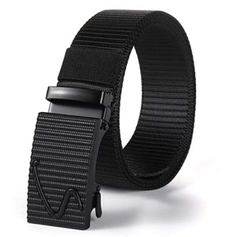 Genuine tactical belt quick release outdoor military belt soft real nylon sports accessories men and women black belt ZV05 S China 125CM