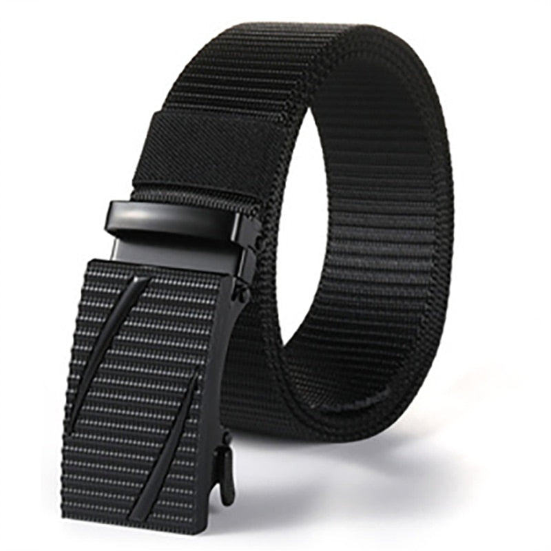 Genuine tactical belt quick release outdoor military belt soft real nylon sports accessories men and women black belt ZV05 LL China 125CM