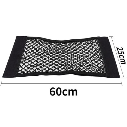 Car Back Rear Trunk Organizer Net Mesh Seat Elastic String Magic Sticker Universal Storage Bag Pocket Auto Organizer 60 x 25cm China