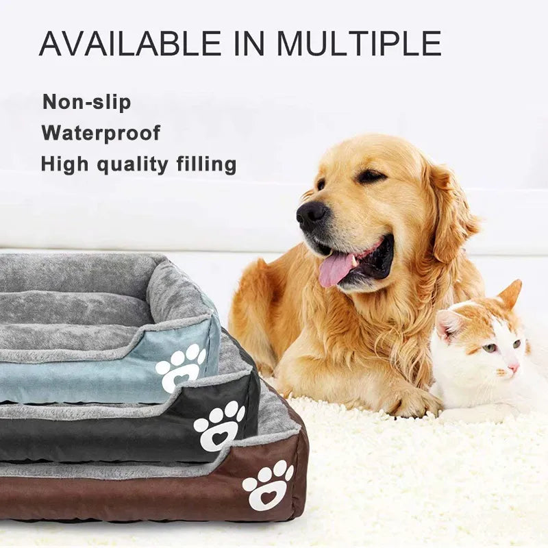 Very Soft Big Dog Bed Puppy Pet Cozy Kennel Mat Basket Sofa Cat House Pillow Lounger Cushion For Small Medium Large Dogs Beds