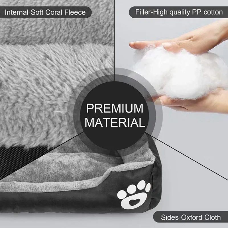 Very Soft Big Dog Bed Puppy Pet Cozy Kennel Mat Basket Sofa Cat House Pillow Lounger Cushion For Small Medium Large Dogs Beds