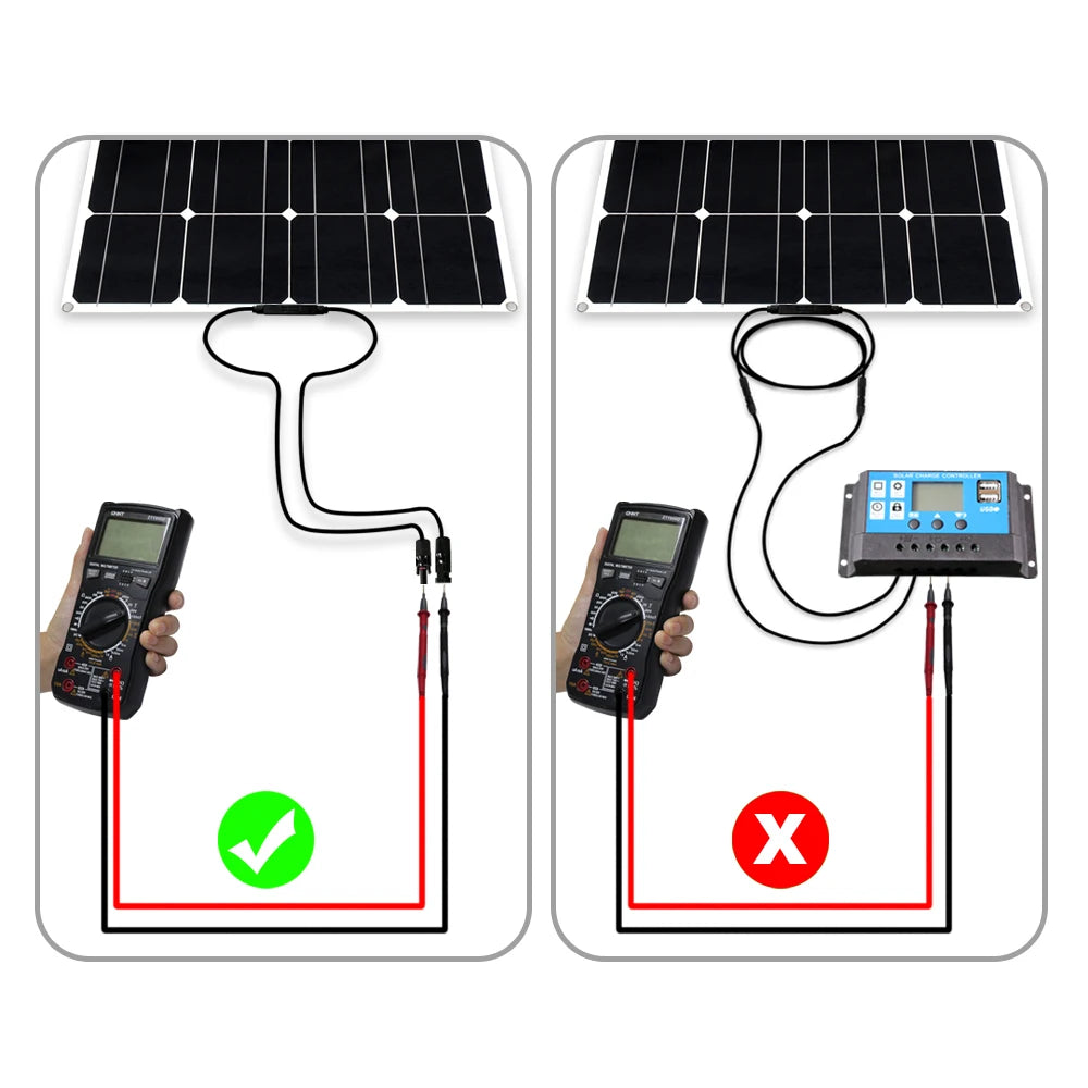 solar panel kit and 300w 200w 100w flexible solar panels 12v 24v high efficiency battery charger module