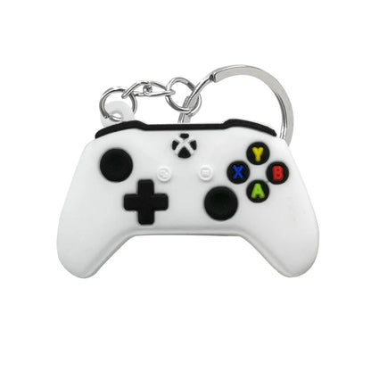 1PCS PVC new style Game Machine Keychain & Keyring Cute Gamepad Joystick Key Chain Keychains Bag Car Hanging fit men boy keys 7060-04