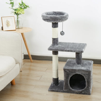 Cat Trees for Kittens Cat Furniture Towers with Scratching Posts Double Perches House Kitty Cat Activity Trees Climb