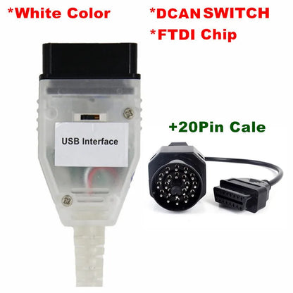 FT232RQ Full Chip PCB For BMW K DCAN K+CAN USB Diagnostic Interface Compatible For BMW Series Switch White 20pin CHINA