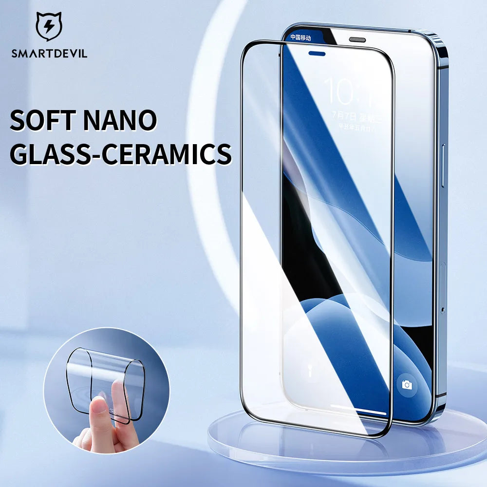 HD / Privacy Screen Protectors For iPhone 12 Pro Max Anti Spy Soft Nano Glass-Ceram For iPhone 12 12 mini Full Cover