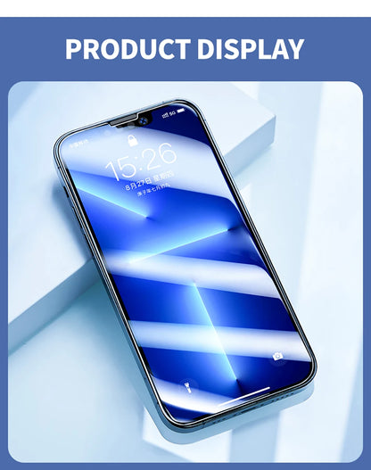 Tempered Glass Screen Protector For iPhone 13 Pro Max Full Cover Borderless Glass For iPhone 13 mini HD Blue Light