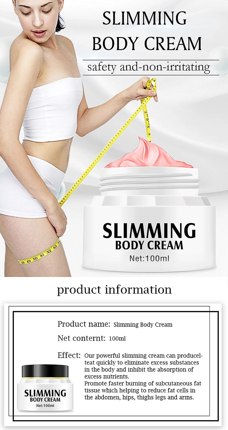 100ml Caffeine Fat Burning Cream Anti-cellulite Full Body Slim Weight Reduce Cream Cream Leg Waist Massag Effective Body Los