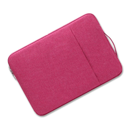 Waterproof Laptop Bag 11 14 16 13 15 Inch Case For MacBook Air Pro 2020 2021 Mac Book Computer Fabric Sleeve Cover Accessories Rose Red