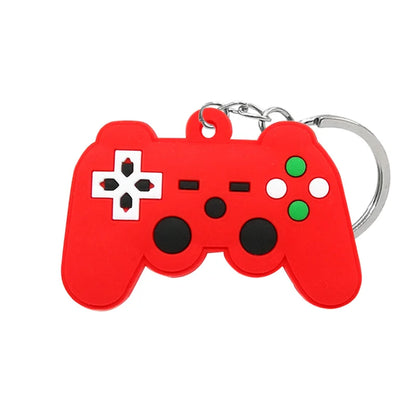 1PCS PVC new style Game Machine Keychain & Keyring Cute Gamepad Joystick Key Chain Keychains Bag Car Hanging fit men boy keys 7060-27