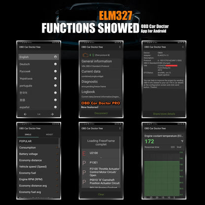 ELM327 USB PIC18F25K80 Chip with Bluetooth&WIFI for Ford HS CAN/MS CAN switch Forscan ELM 327 OBD2 Code Reader