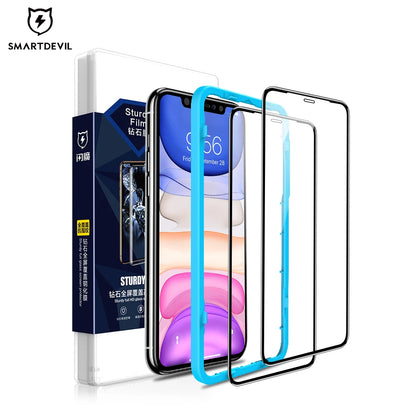 Diamonds Screen Protector For iPhone 11 11 Pro Max Full Coverage Glass For iPhone X XS MAX XR SE2020 High Definition