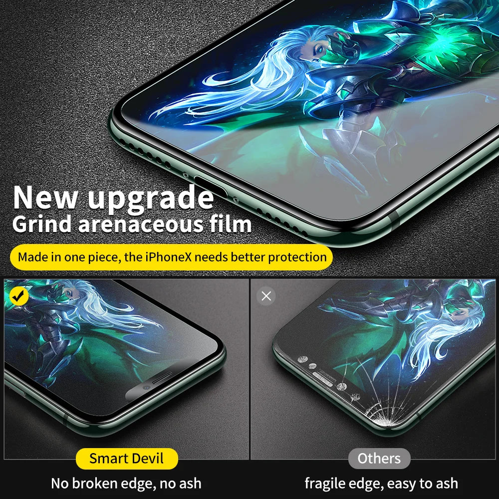 Screen Protectors For iPhone 12 11 Pro Max X XS Max XR Matte Glass Full Cover For iPhone 6 7 8 Plus Anti-Fingerprint