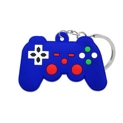 1PCS PVC new style Game Machine Keychain & Keyring Cute Gamepad Joystick Key Chain Keychains Bag Car Hanging fit men boy keys 7060-29