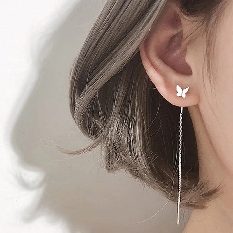 New Fashion Little Bird Drop Long Hanging Earrings for Women Elegant Girl Tassel Earring Stylish Jewelry Personality Gift A267yin