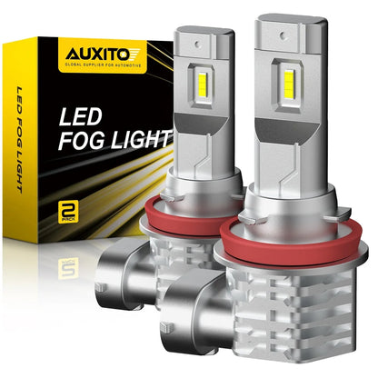 AUXITO 2x 2000LM H8 H11 H16JP H10 LED Bulb Fog Lights Canbus No Error 6500K White 3000K Golden DRL Daytime Running Car Lamp 12V