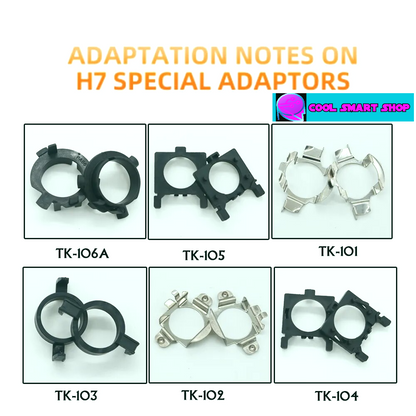 H7 LED Headlight Bulb Base Retainer Holder Adapter Socket Headlamp Mount Stand For Nissan Buick Mercedes-Benz Audi Renault Ford