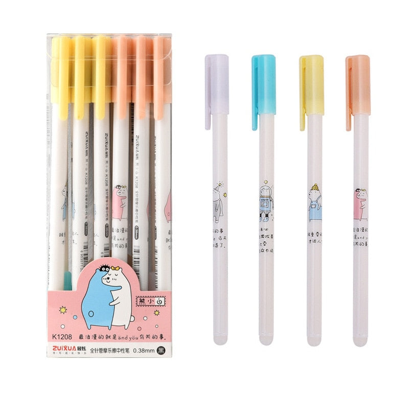 3Pcs/Set Constellation Erasable Gel Pens for School Office Writing Tools Kawaii Neutral Pen Stationery Gift 0.5mm Black Blue Ink